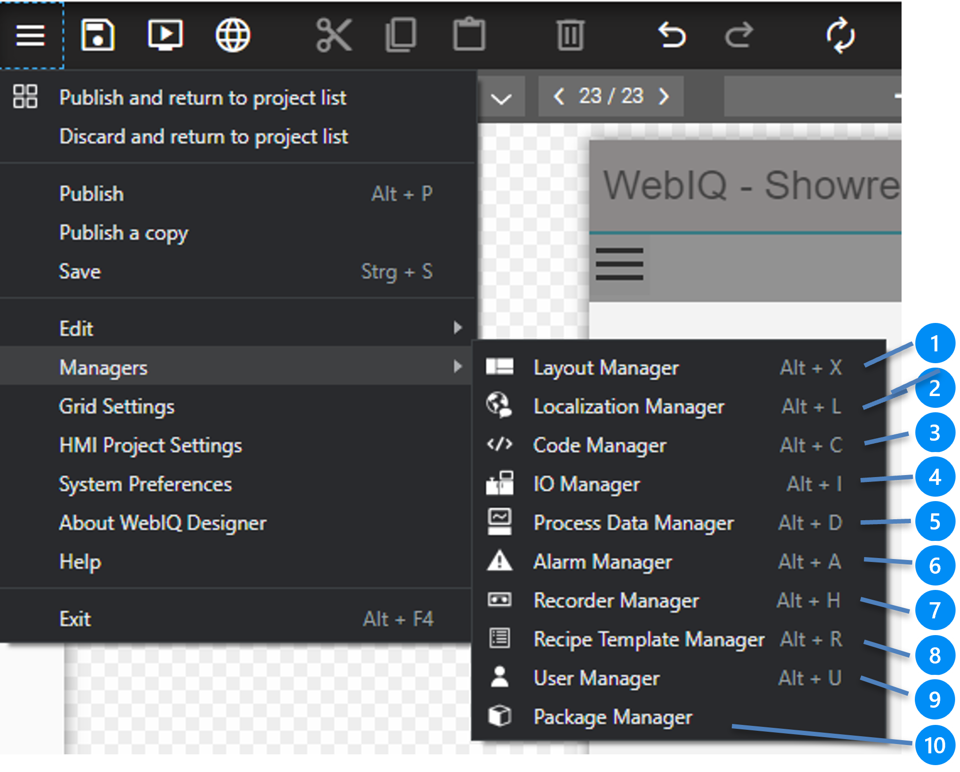 layout manager manager functions